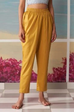 Ikai Mustard Tapered Pants