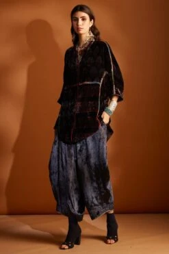 Sunira Designs Hand-block Printed Velvet Cowl Pants 8 Sunira Designs Hand-block Printed Velvet Cowl Pants -Deals Toggora Store v2109c 3