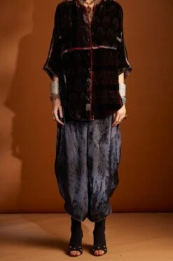 Sunira Designs Hand-block Printed Velvet Cowl Pants 9 Sunira Designs Hand-block Printed Velvet Cowl Pants -Deals Toggora Store v2109c 4