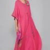 YAVI Cotton Jamdani Kaftan 2 YAVI Cotton Jamdani Kaftan -Deals Toggora Store yc10d 66 1