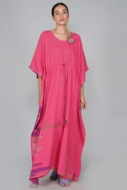 YAVI Cotton Jamdani Kaftan -Deals Toggora Store yc10d 66 2